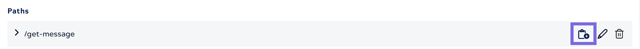 Copy the path URL