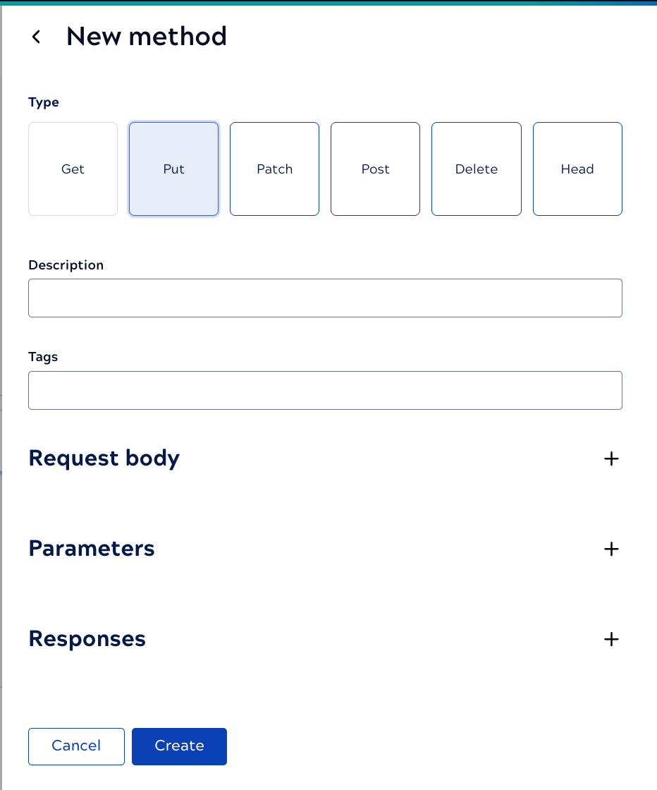 New method panel