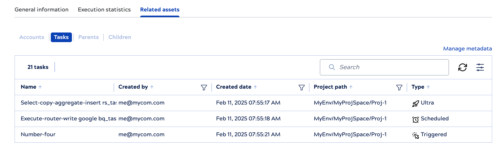 Asset catalog pipeline related tasks