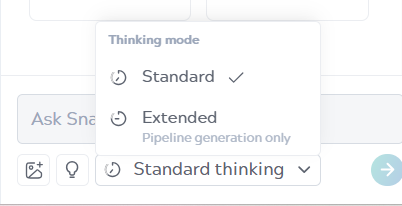 Thinking mode selector