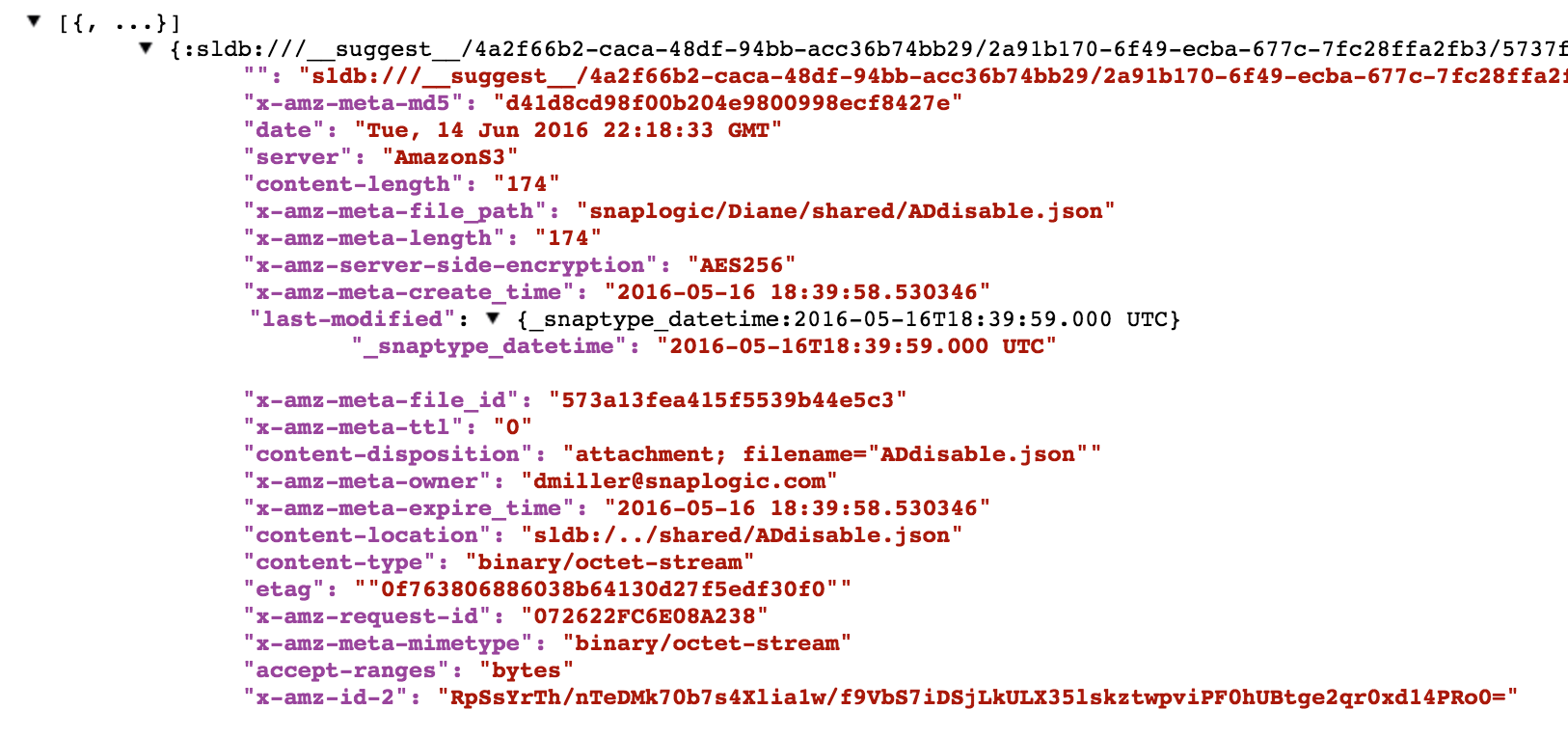 File Reader Output