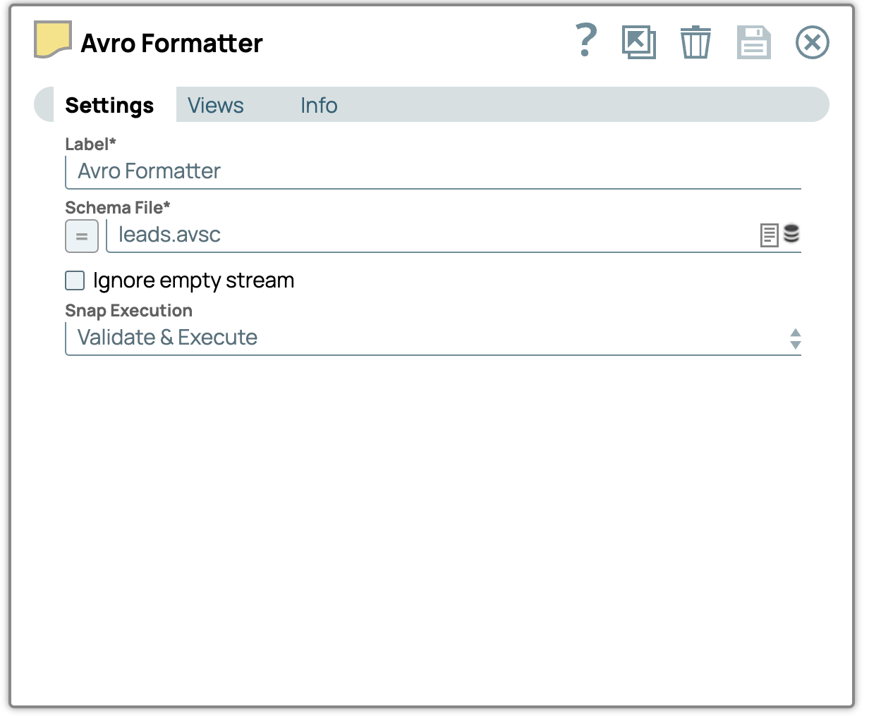 Transforming CSV data to Avro format