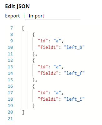 Left Input Schema