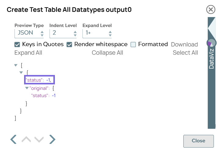 Databricks - Execute Snap output after creating the new table