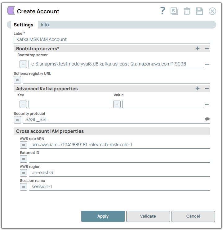 Kafka MSK IAM Account