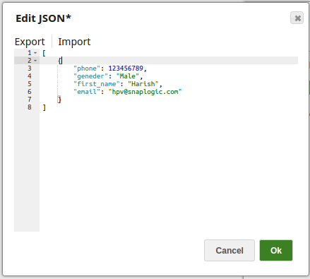 MongoDB Insert Snap configuration
