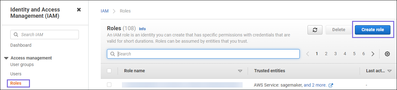 Create role