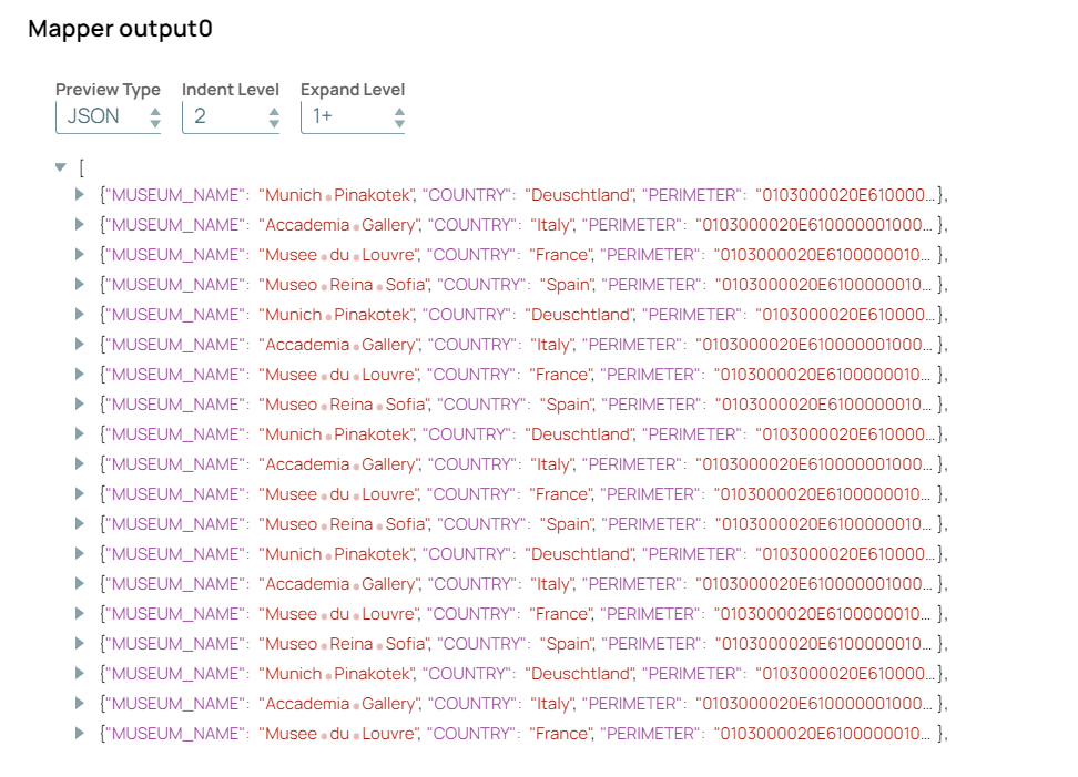 Mapper Output