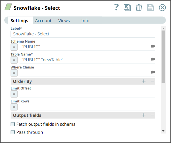 Snowflake Select