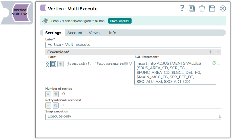 vertica-multiexecute