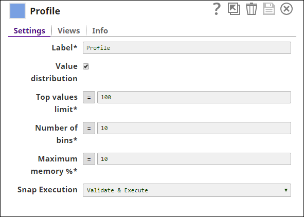 Profile Snap Settings