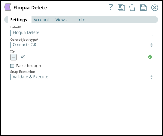 Eloqua Delete Example