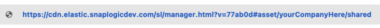 Example URL showing how to find your Org name