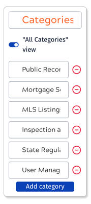 Example catalog categories