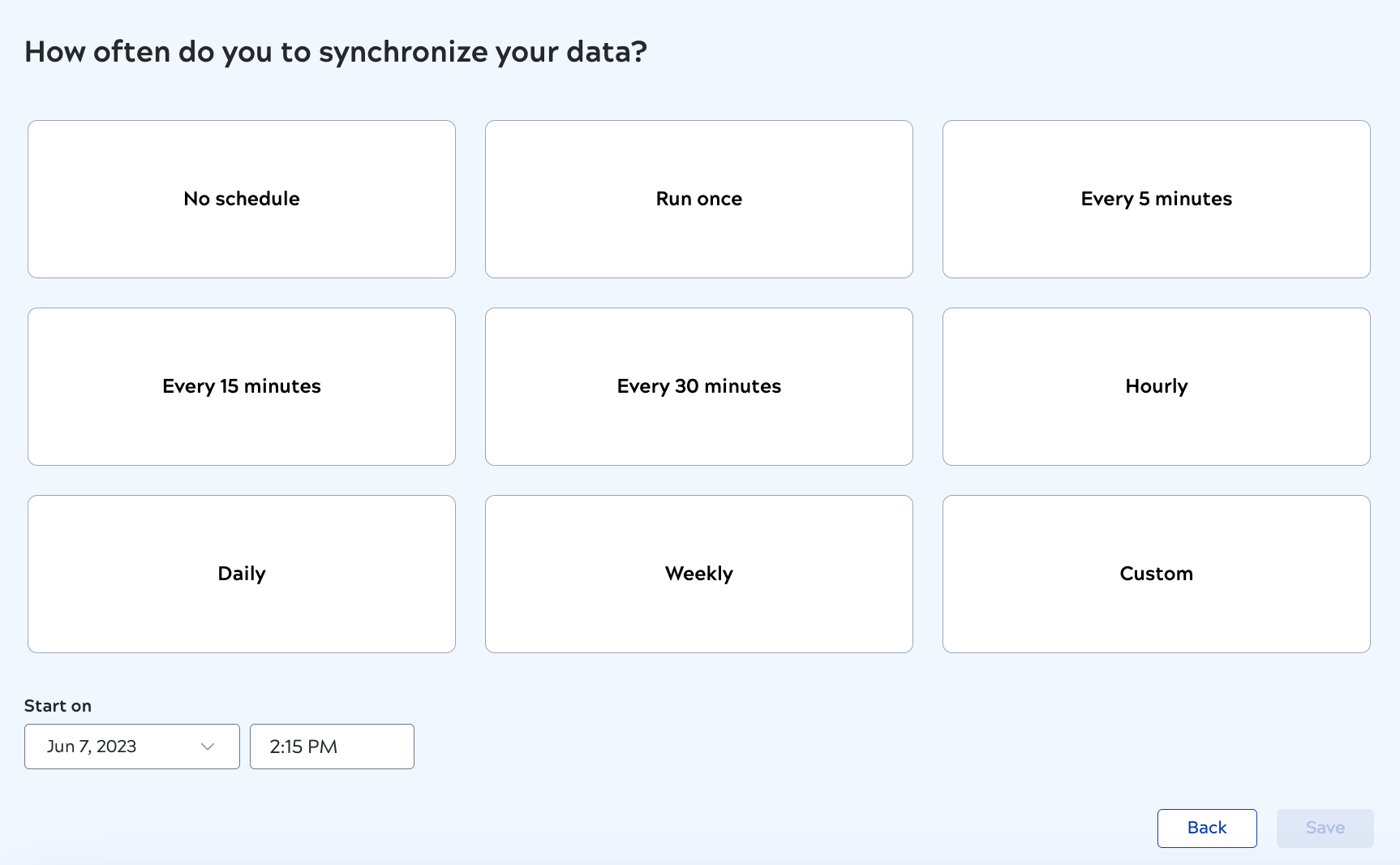 Schedule synchronization