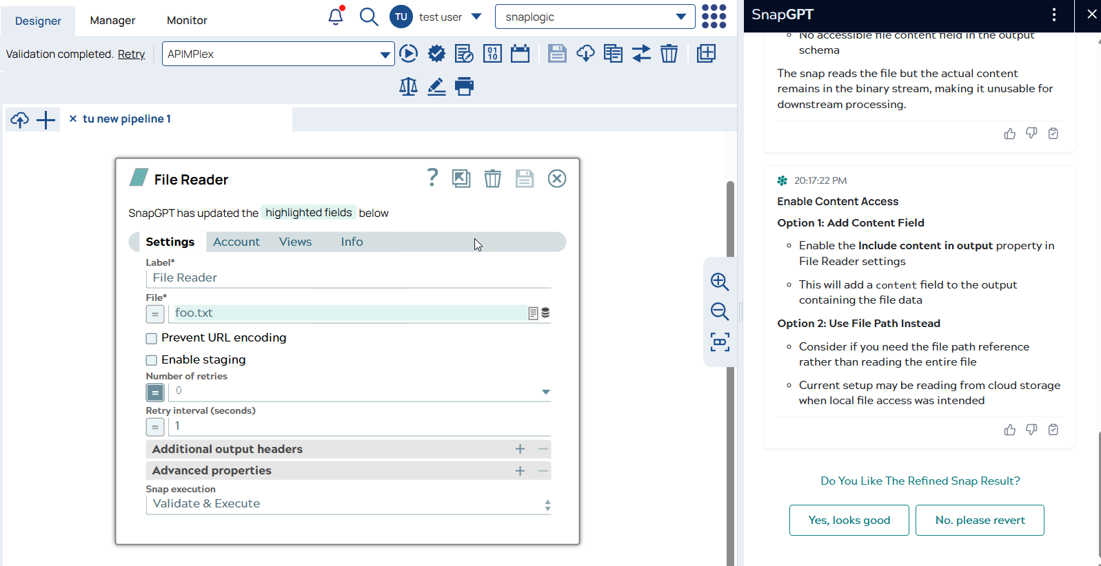 Copilot Configuration Result