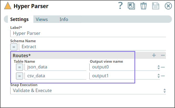 Hyper Parser configuration