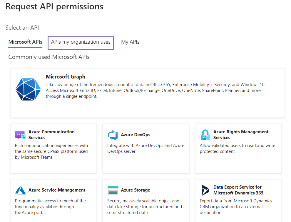 API Permissions