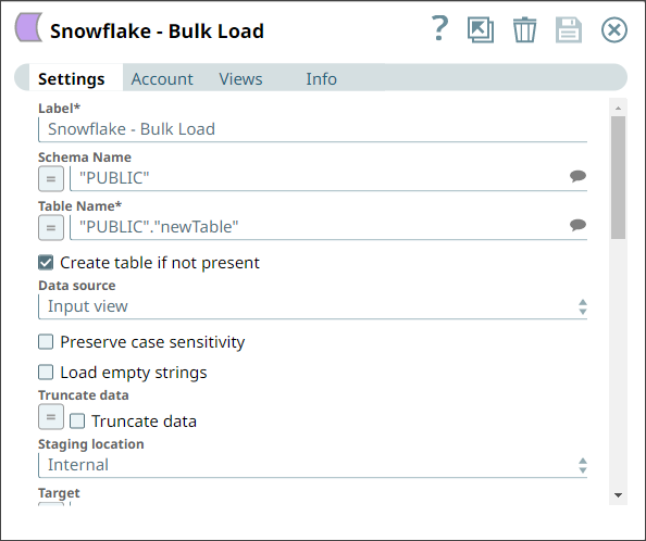Snowflake Bulk Load