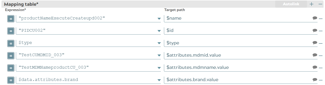 Mapper2 mappings to create entity