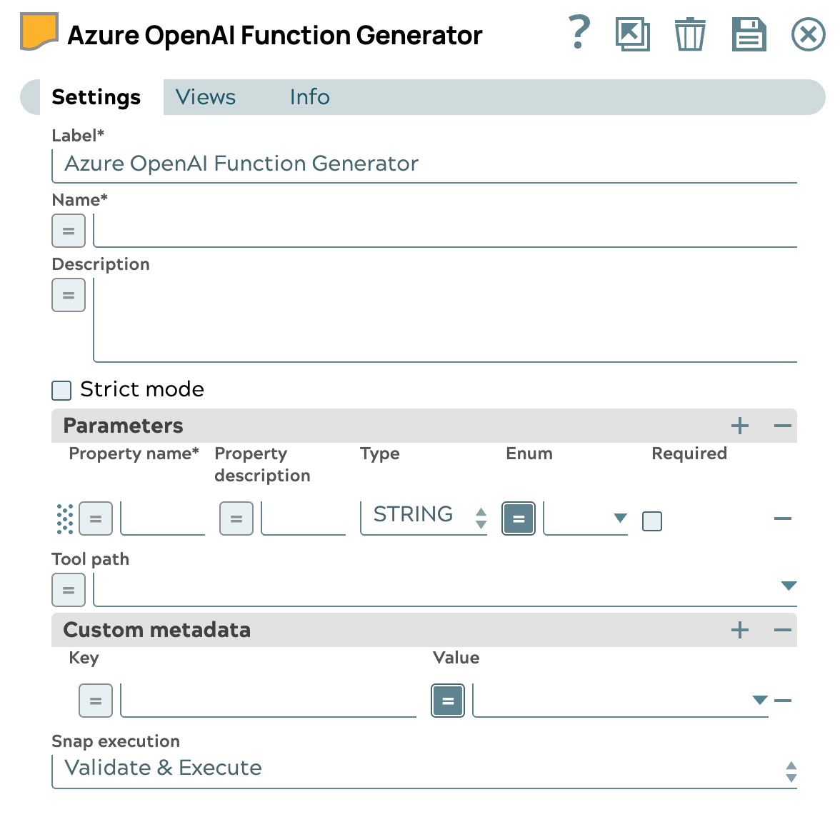 Azure OpenAI Function Generator Snap