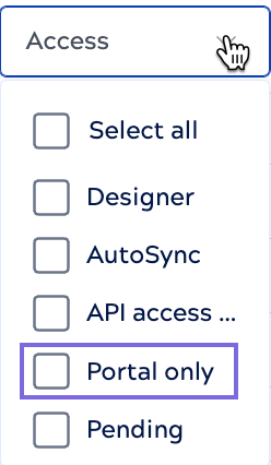 Access filter