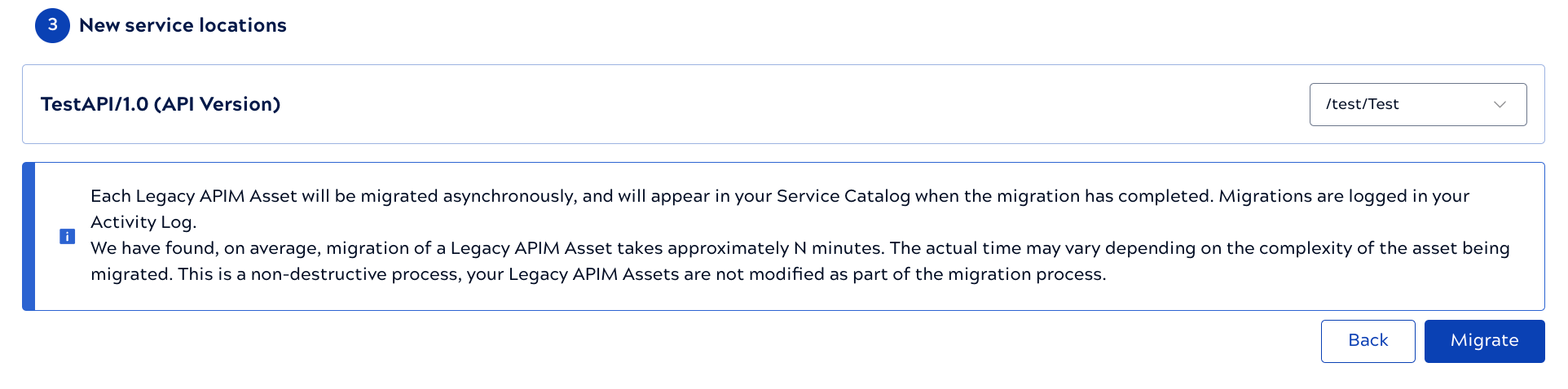 Policy migration step 3