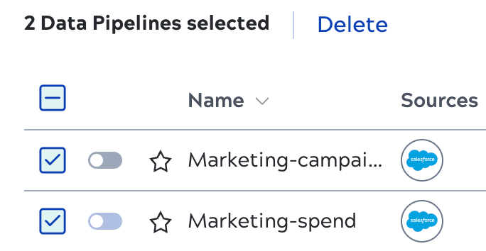 Delete from list view