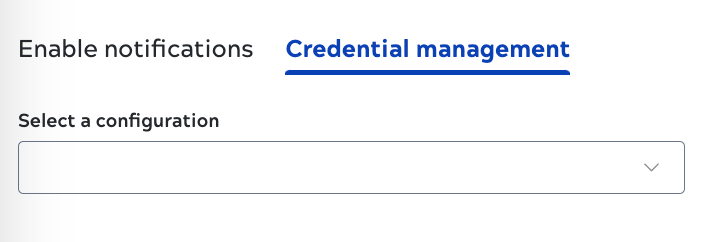 Credential management