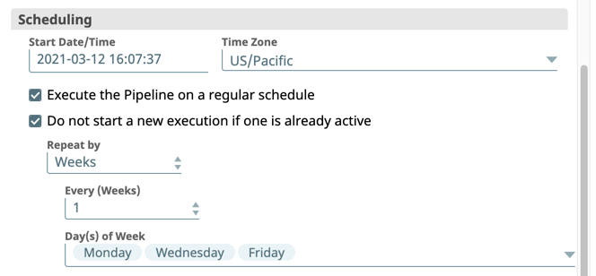 Example of Repeat Scheduled Tasks