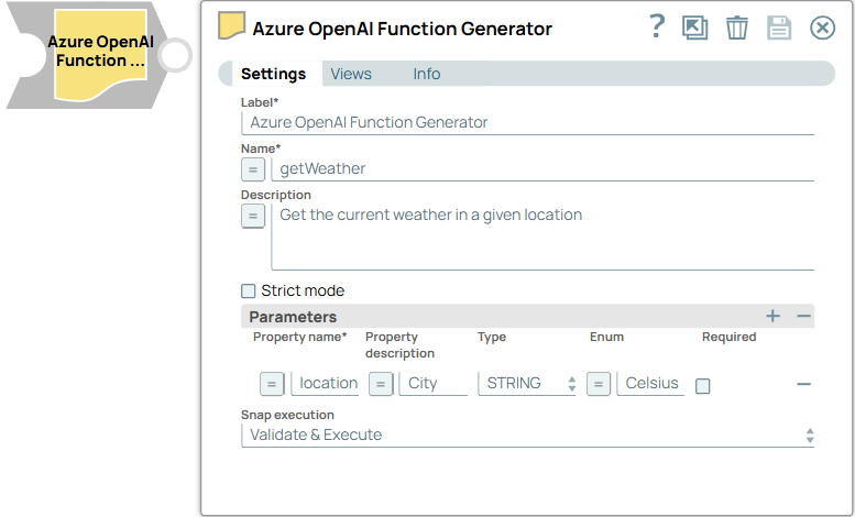 Azure OpenAI Function Generator Snap