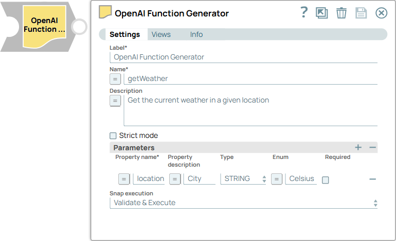 OpenAI Function Generator Snap