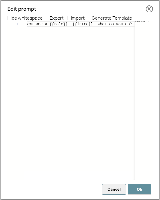 Amazon Bedrock Prompt Generator Snap - Edit prompt