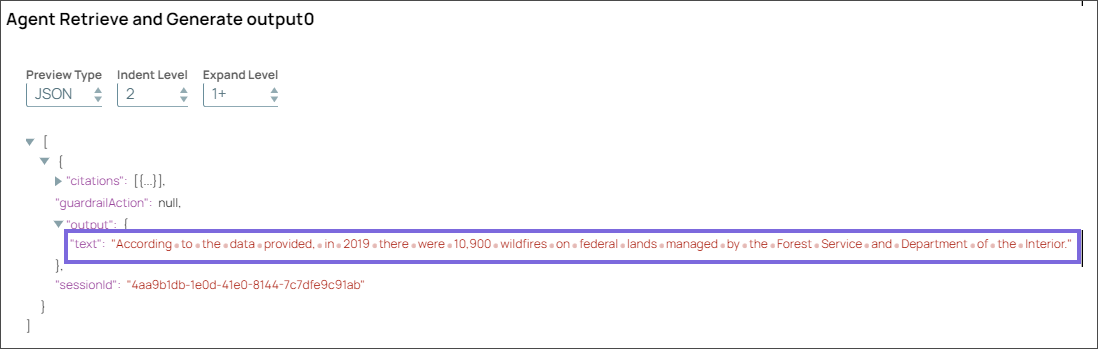 Amazon Titan Embedder Snap Output