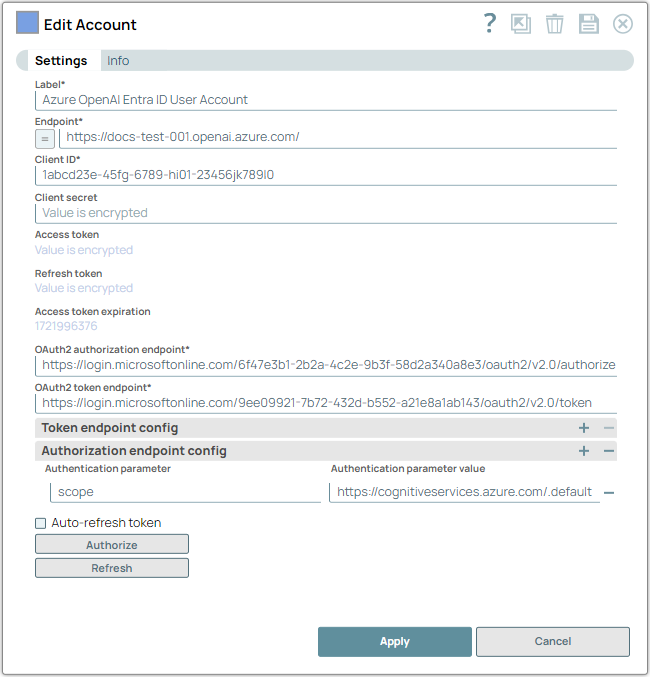 Azure OpenAI Entra ID User Account