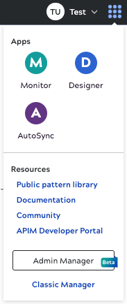 Application Menu