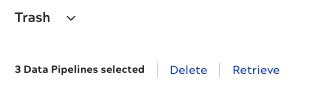 Retrieve or permanently delete