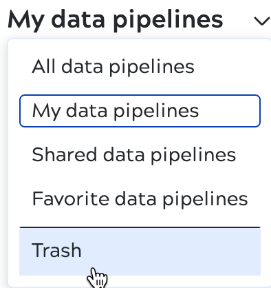 Delete trash icon