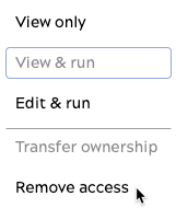 Remove access