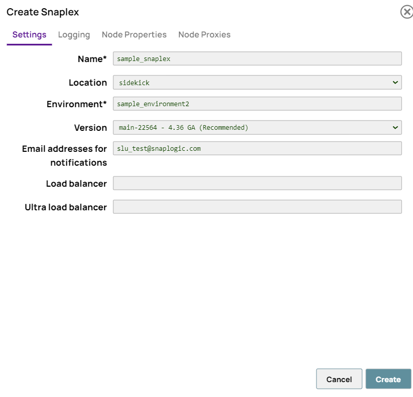 Create Snaplex