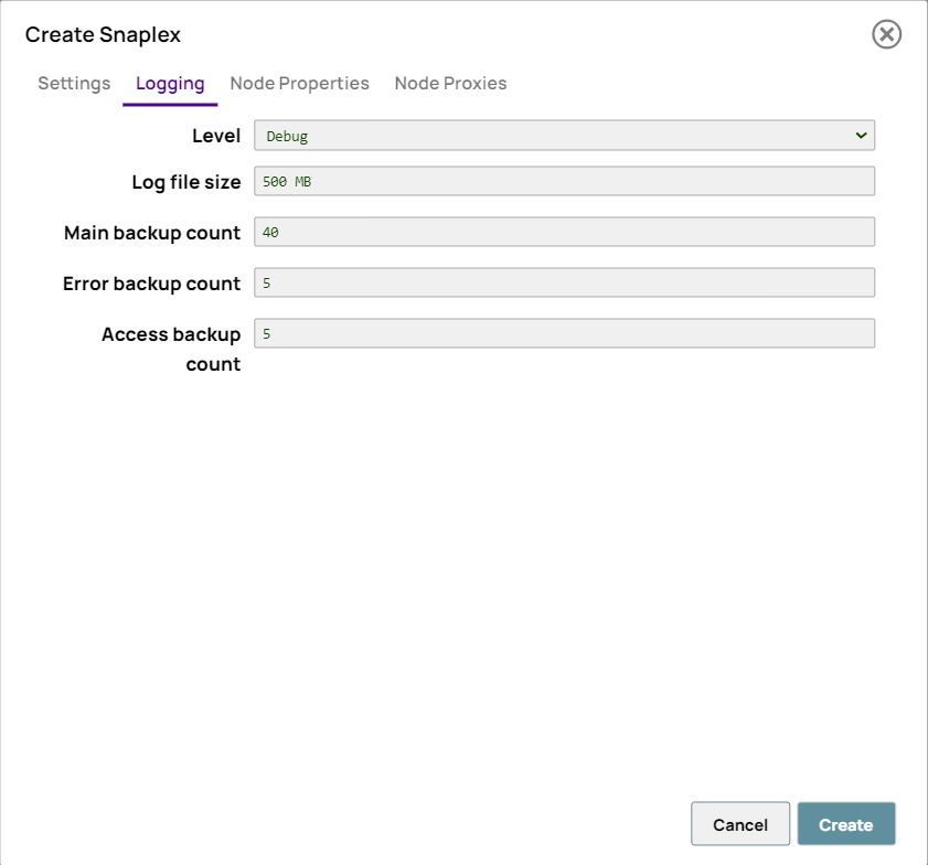 Logging Tab