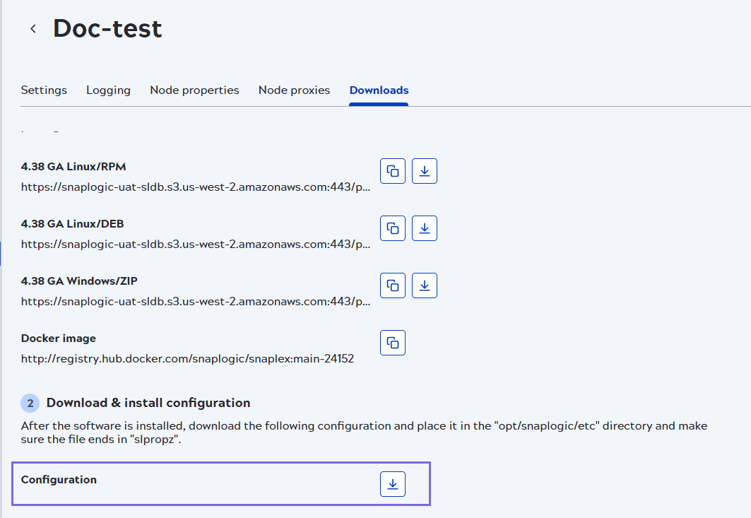 Configuration file
