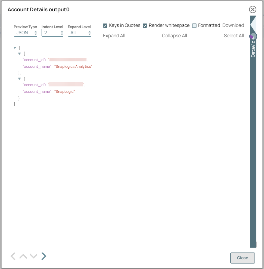 Mapper Snap Output
