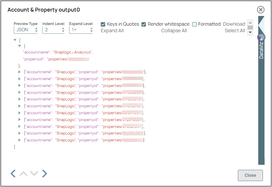 Mapper Snap Output