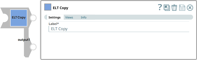 ELT Copy Snap dialog