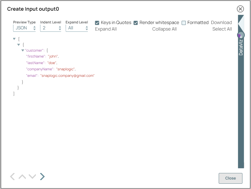 Mapper Snap Output