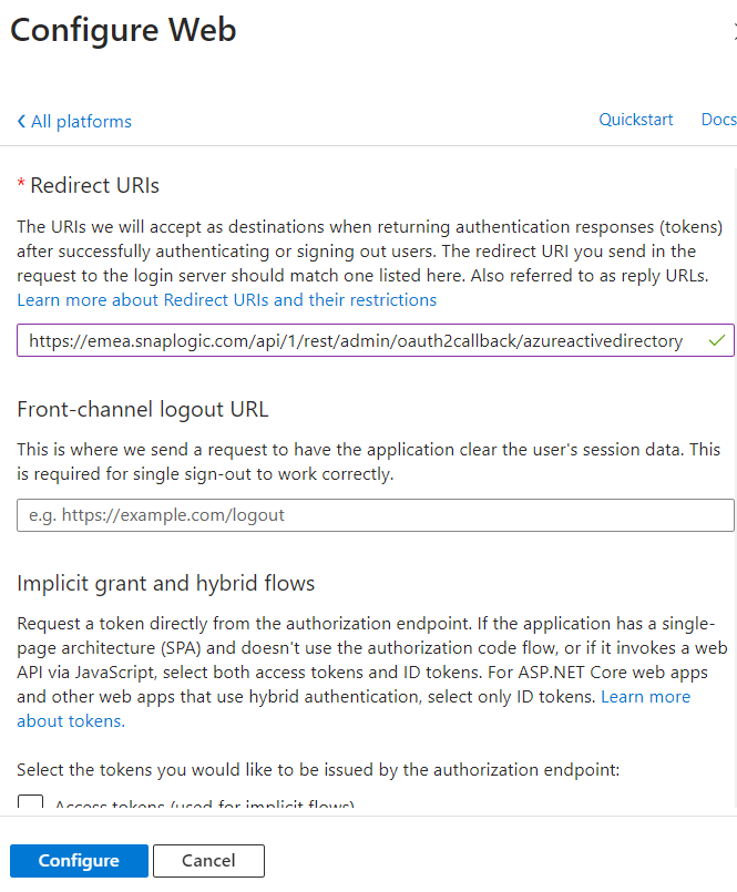 Web Configuration