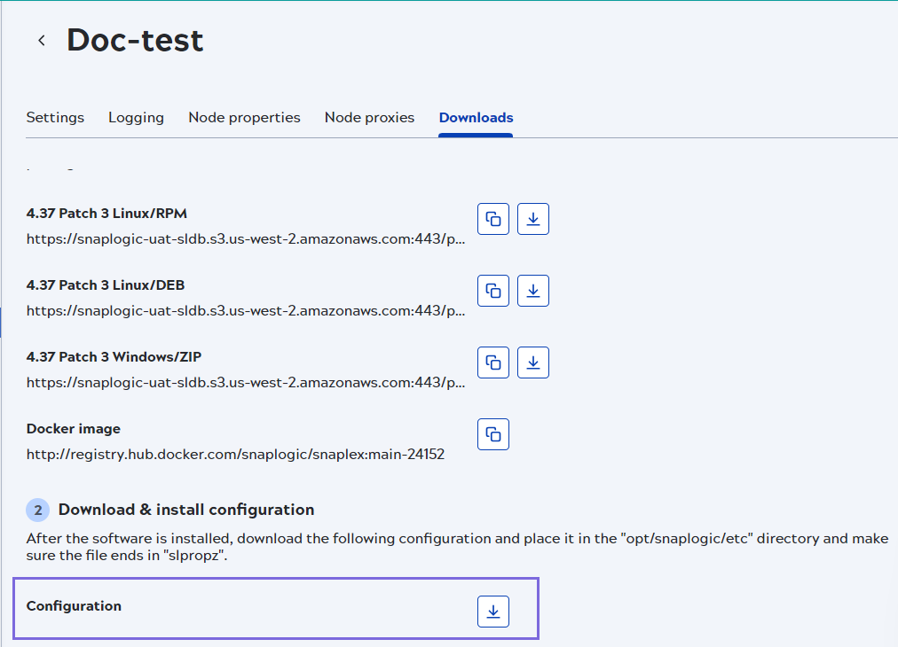 Configuration file