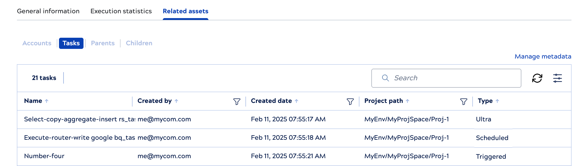 Asset catalog pipeline related tasks