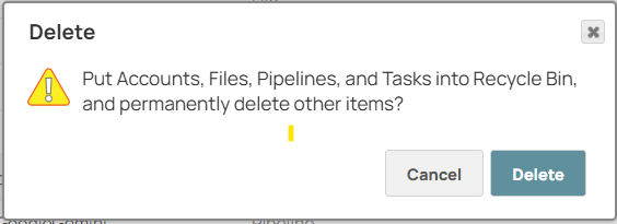Pipeline Delete Prompt